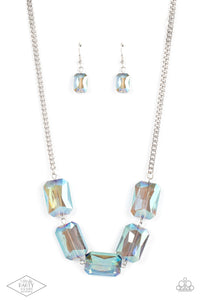 Paparazzi Heard It On The HEIR-Waves - Blue Iridescent Necklace
