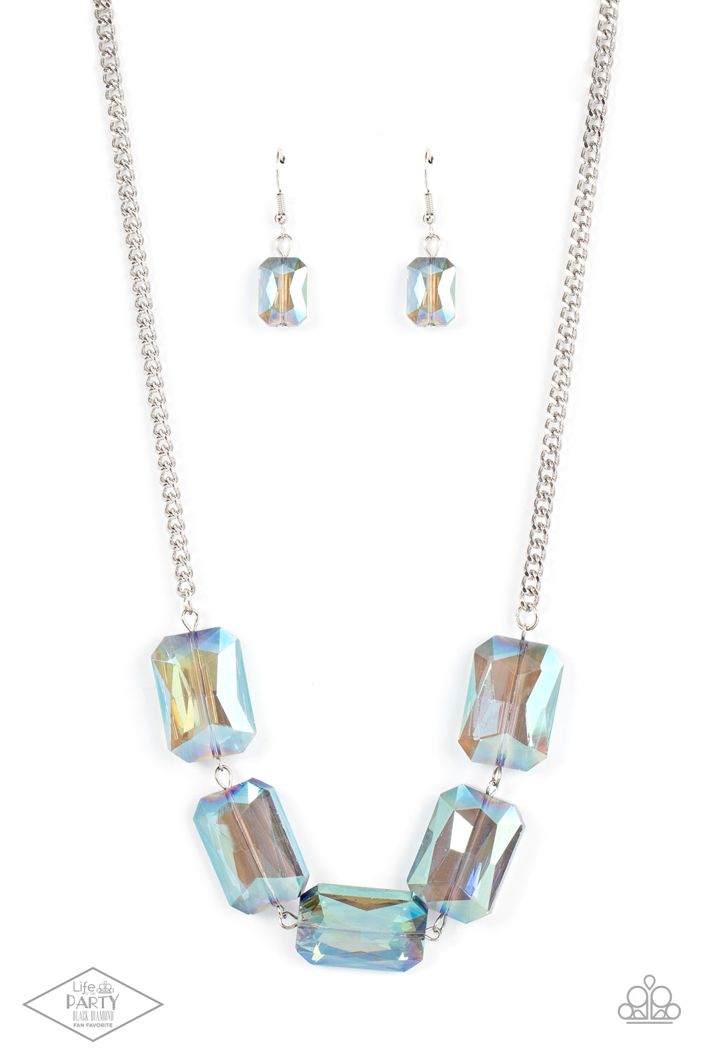 Paparazzi Heard It On The HEIR-Waves - Blue Iridescent Necklace