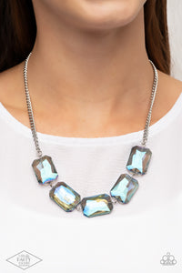 Paparazzi Heard It On The HEIR-Waves - Blue Iridescent Necklace