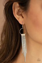 Load image into Gallery viewer, Tapered Twinkle - White Tassel Earring
