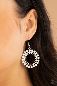 Radiating Radiance - Silver Earring Paparazzi