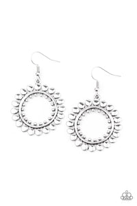 Radiating Radiance - Silver Earring Paparazzi