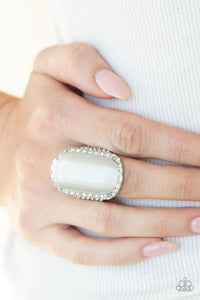 Thank Your LUXE-y Stars - White Moonstone Ring Paparazzi