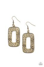Load image into Gallery viewer, Primal Elements - Brass Earring Paparzzi
