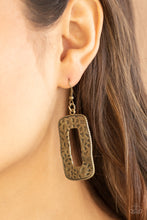 Load image into Gallery viewer, Primal Elements - Brass Earring Paparzzi
