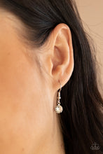 Load image into Gallery viewer, Paparazzi Flaunt Your Fringe - White Rhinestone Necklace
