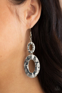 BRING ON THE BASICS - SILVER EARRINGS - PAPARAZZI