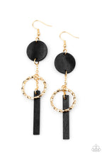 Load image into Gallery viewer, Raw Refinement - Black Earring Paparazzi
