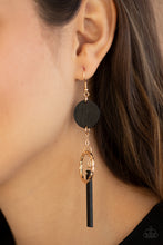 Load image into Gallery viewer, Raw Refinement - Black Earring Paparazzi
