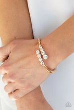 Load image into Gallery viewer, Paparazzi Defying Dazzle - Gold Bracelet
