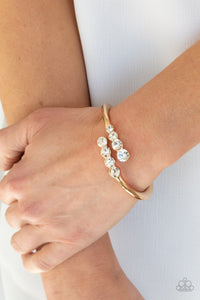 Paparazzi Defying Dazzle - Gold Bracelet