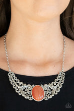 Load image into Gallery viewer, Celestial Eden - Orange Moonstone Necklace Paparazzi
