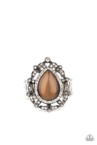 Iridescently Icy - Brown Ring Paparazzi