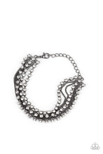Load image into Gallery viewer, Paparazzi Thats a Smash! - Black Rhinestone Bracelet
