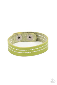 Life is WANDER-ful - Green Leather Bracelet Paparazzi