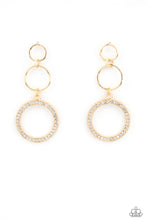 Load image into Gallery viewer, Rule-Breaking Radiance - Gold Earring Paparazzi
