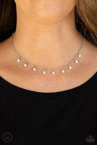 Dainty Diva - White Necklace Paparazzi