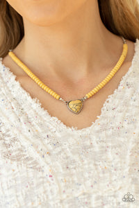 Paparazzi Country Sweetheart - Yellow Stone Necklace