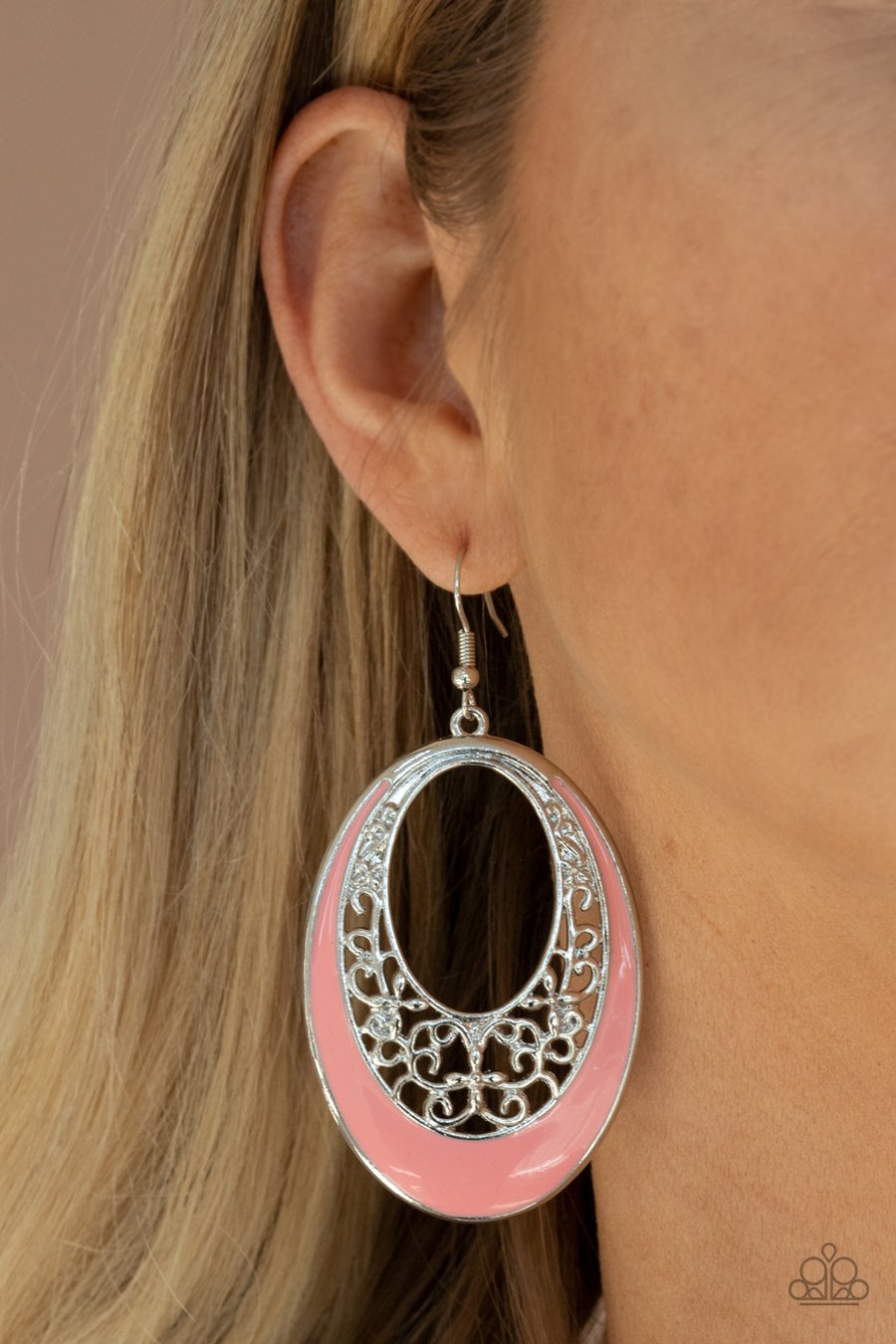 ORCHARD BLISS - ORANGE CORAL EARRINGS PAPARAZZI