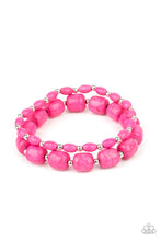 Load image into Gallery viewer, Colorfully Country - Pink Stone Bracelet Paparazzi
