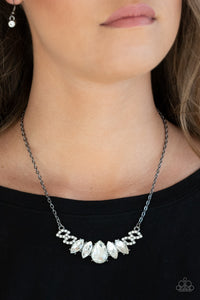 Bride-to-BEAM - Black Rhinestone Necklace Paparazzi