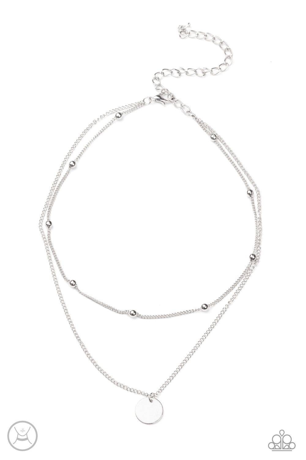 Paparazzi Modestly Minimalist - Silver Necklace