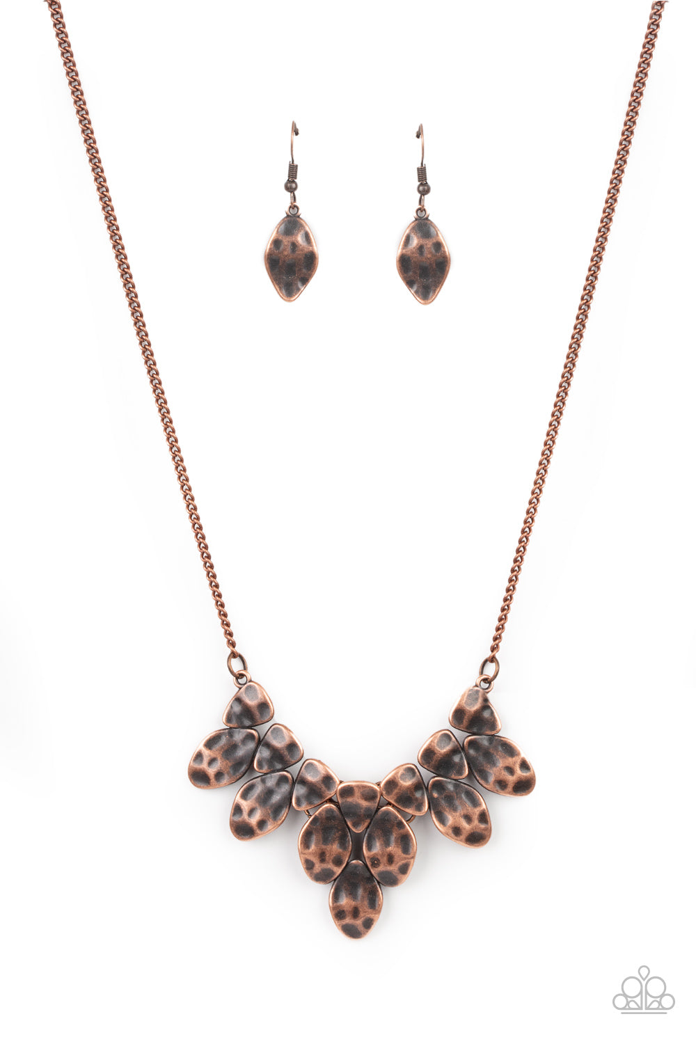Rustic Smolder - Copper Paparazzi Necklace