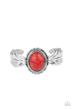 Load image into Gallery viewer, Western Wings - Red Stone Bracelet Paparazzi
