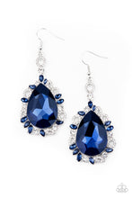 Load image into Gallery viewer, Royal Recognition - Blue Rhinestone Earring Paparazzi
