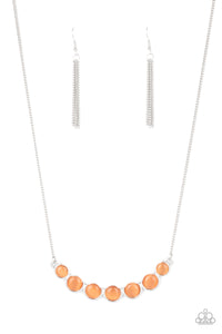 Paparazzi Serenely Scalloped - Orange Moonstone Necklace
