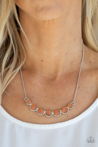 Paparazzi Serenely Scalloped - Orange Moonstone Necklace