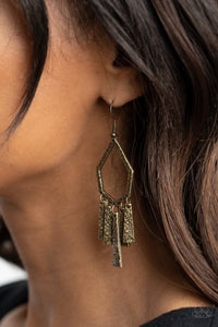 MUSEUM FIND - BRASS EARRINGS - PAPARAZZI