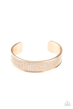 Load image into Gallery viewer, Paparazzi Cant Believe Your ICE - Gold Bracelet
