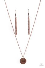 Load image into Gallery viewer, Choose Faith - Copper Necklace Paparazzi
