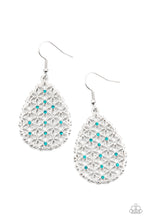 Load image into Gallery viewer, Glorious Gardens - Blue Earring Paparazzi
