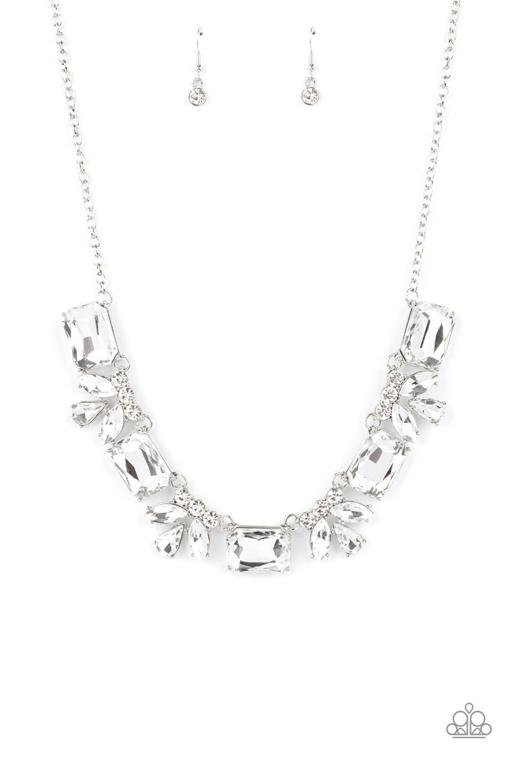 Long Live Sparkle - White Rhinestone Necklace Paparazzi