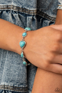 Eco-Friendly Fashionista - Turquoise Stone Bracelet Paparazzi