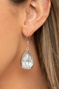 Drop-Dead Duchess - Silver Earring Paparazzi