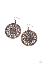 Load image into Gallery viewer, Make A MANDALA Out Of You - Copper Earring Paparazzi
