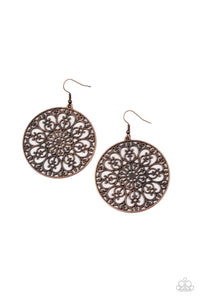 Make A MANDALA Out Of You - Copper Earring Paparazzi