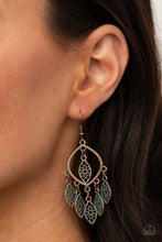 Load image into Gallery viewer, Artisan Garden - Copper Earring Paparzzi
