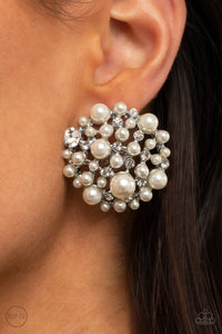 Head To Toe Twinkle - White Clip On Earring Paparazzi