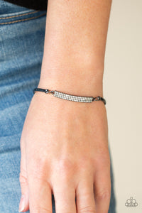 Paparazzi Showy Sparkle - Black Bracelet