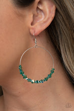 Load image into Gallery viewer, Glimmering Go-Getter - Green Earring Paparazzi
