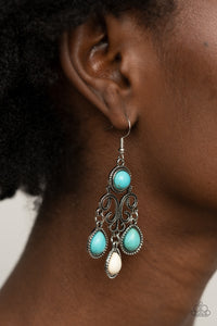 Paparazzi Canyon Chandelier - Multi Stone Earring