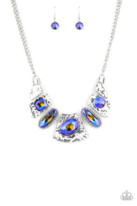 Paparazzi Futuristic Fashionista - Blue Necklace