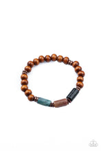 Load image into Gallery viewer, ZEN Most Wanted - Copper- Wood  Bracelet Paparazzi
