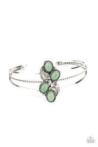 Eco Enthusiast - Green Cuff Bracelet