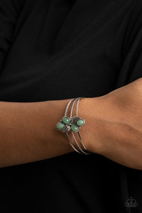 Eco Enthusiast - Green Cuff Bracelet