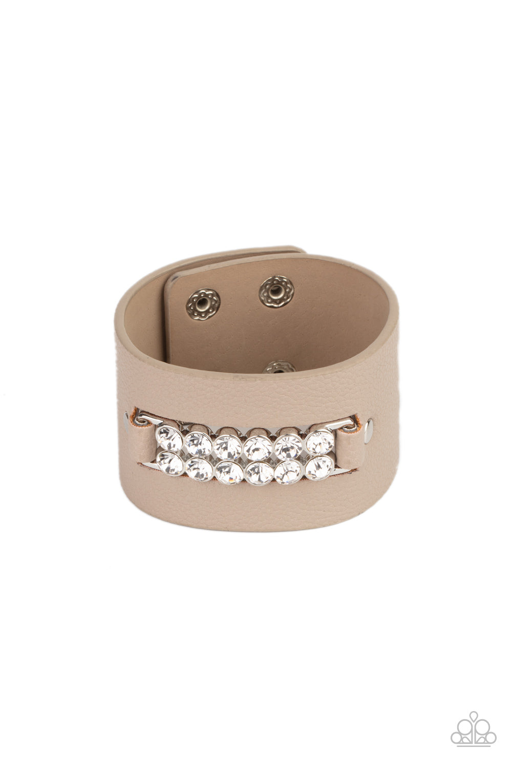 Runway Rebellion - Brown Leather Bracelet Paparazzi